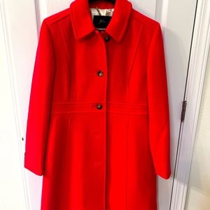 Jcrew Cherry Red lady day coat size 12P